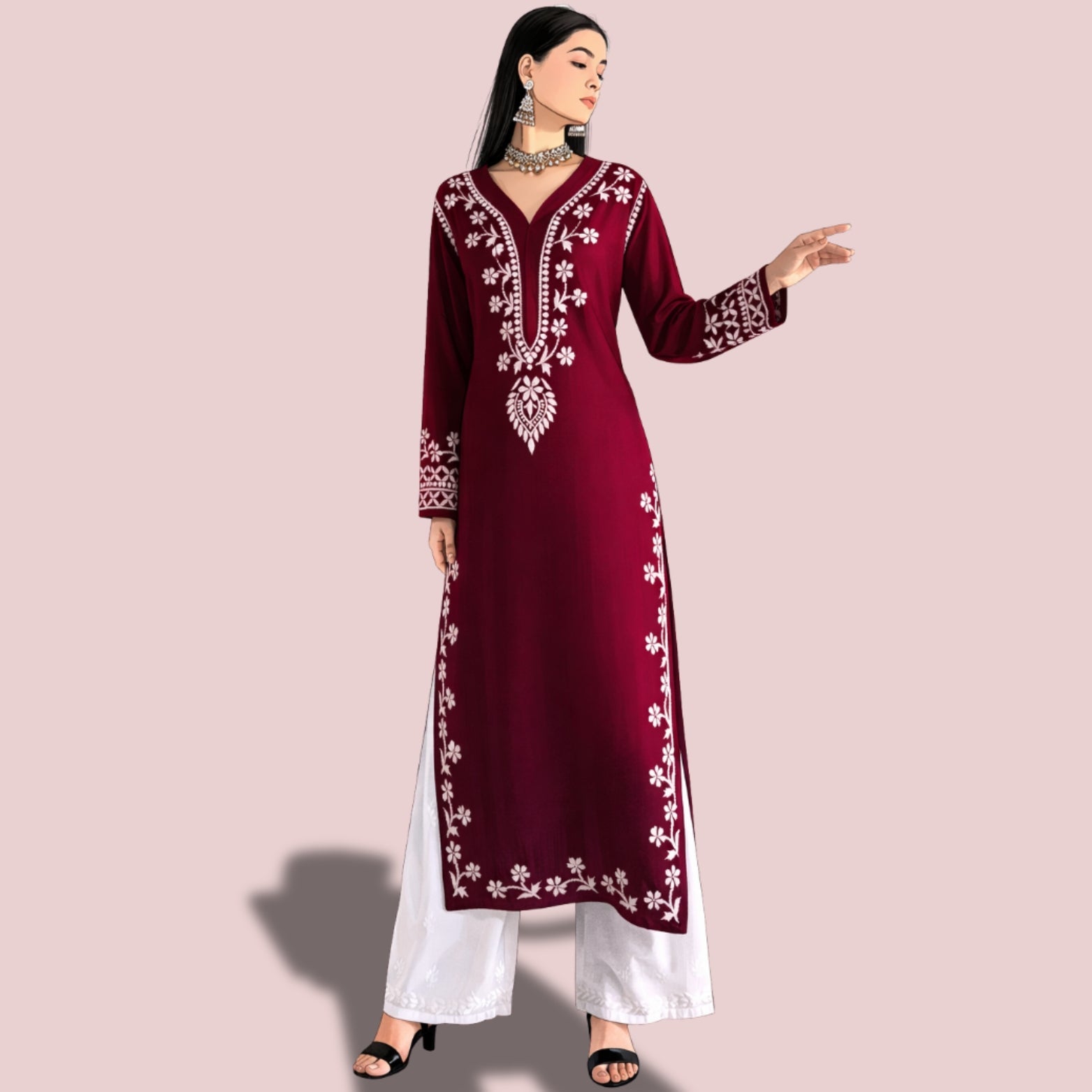 Cheeku Philori Long Kurta Set main image 0