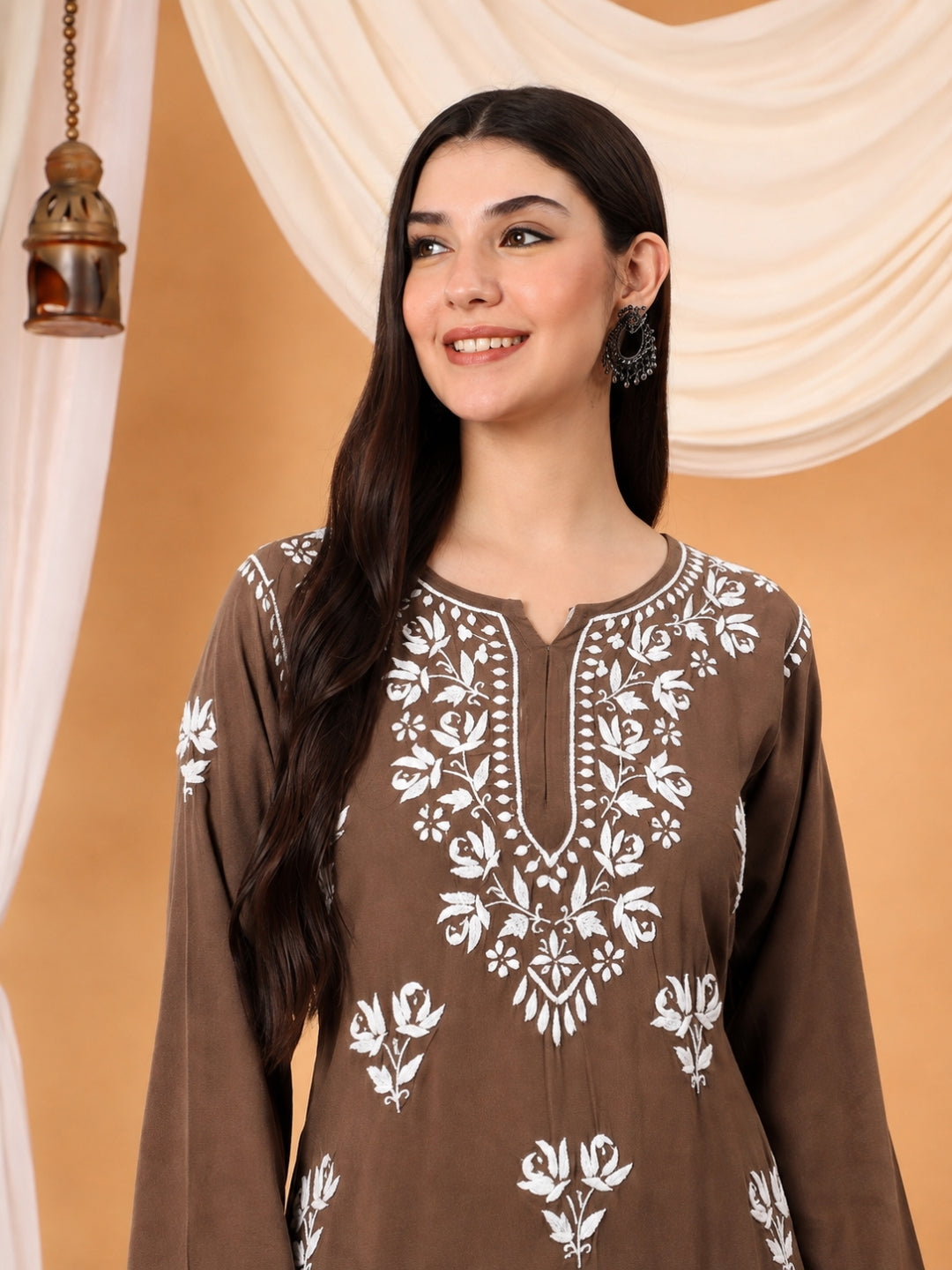 Alaya Modal Chikankari Short Kurti