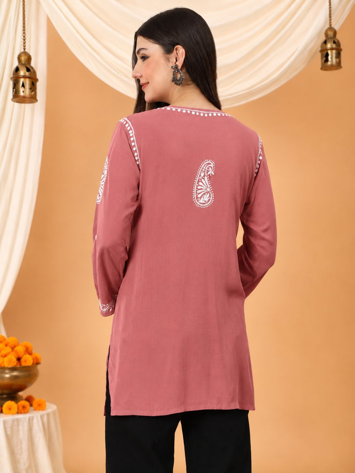 Tripti Modal Chikankari Short Kurti