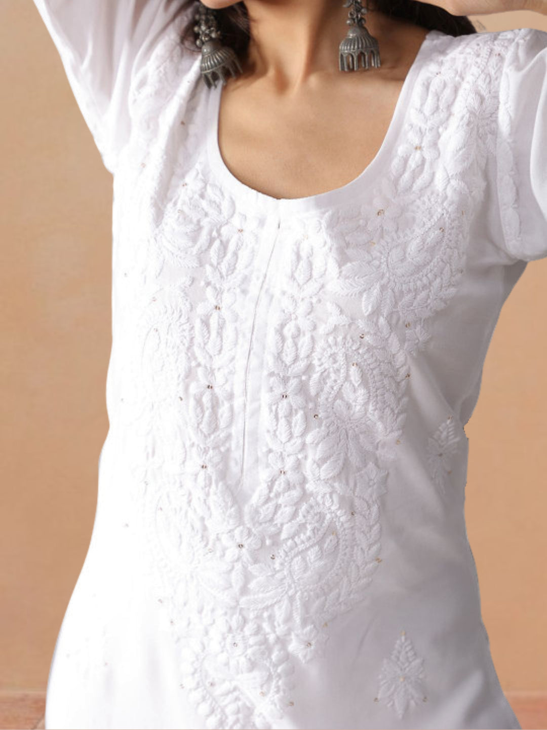 Avika Rayon Chikankari Mukaish Co-ord Set
