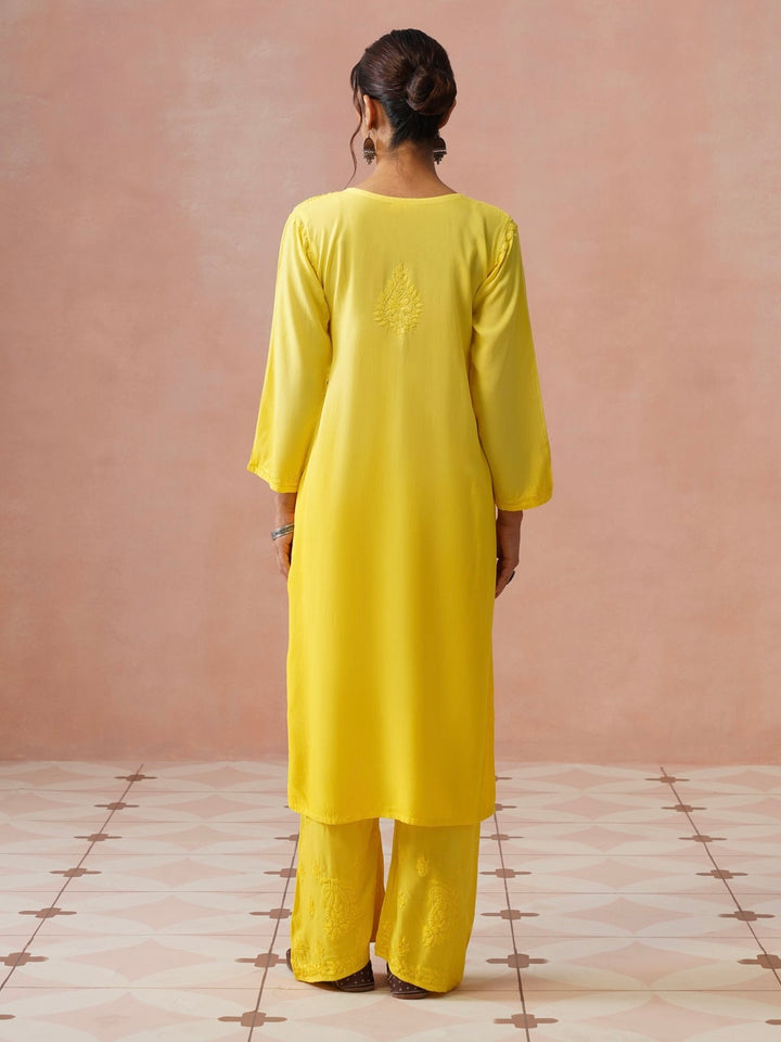 Arzoo Chikankari Ombre Rayon Co-ord Set