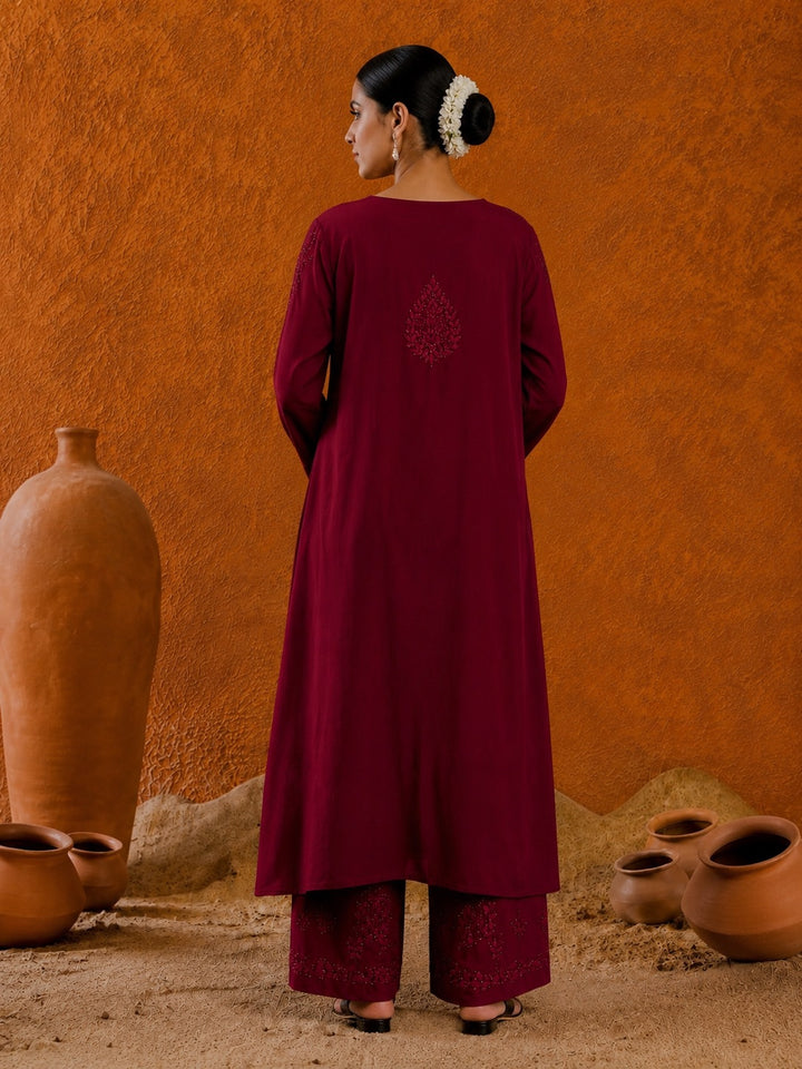 Avika Rayon Chikankari Mukaish Co-ord Set