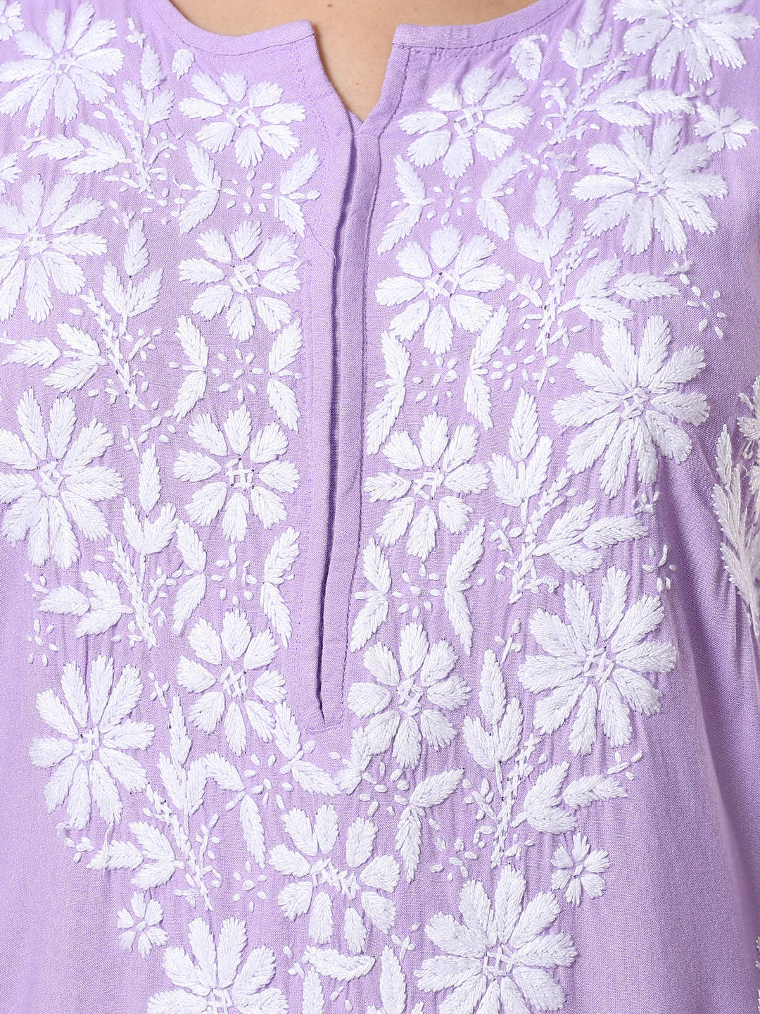 Jahnvi Chikankari Rayon Straight Kurta