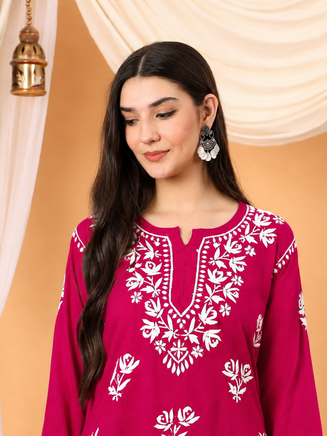 Alaya Modal Chikankari Short Kurti