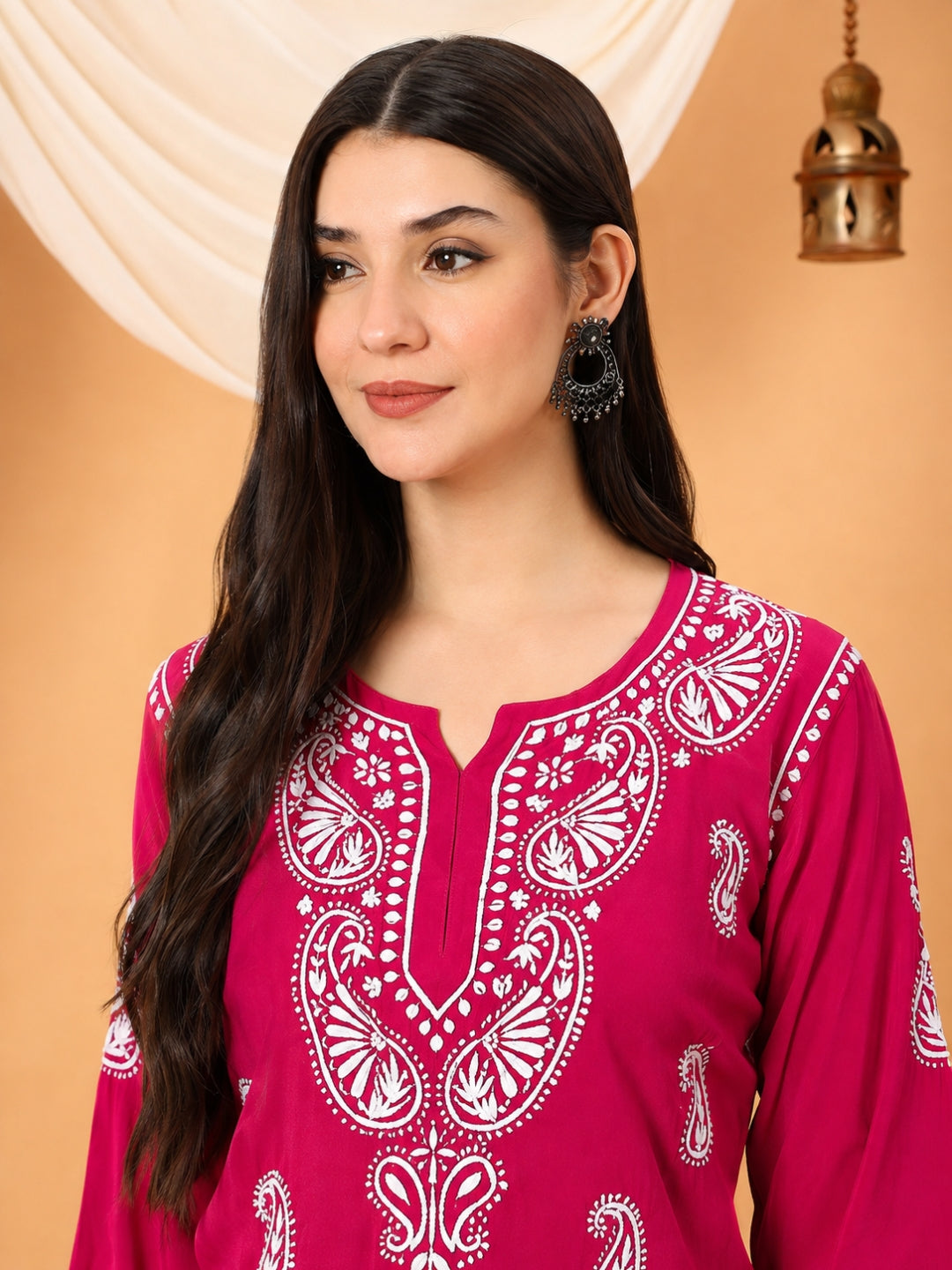 Tripti Modal Chikankari Short Kurti
