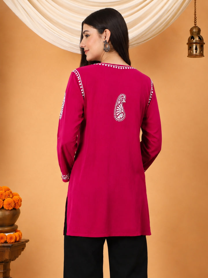 Tripti Modal Chikankari Short Kurti