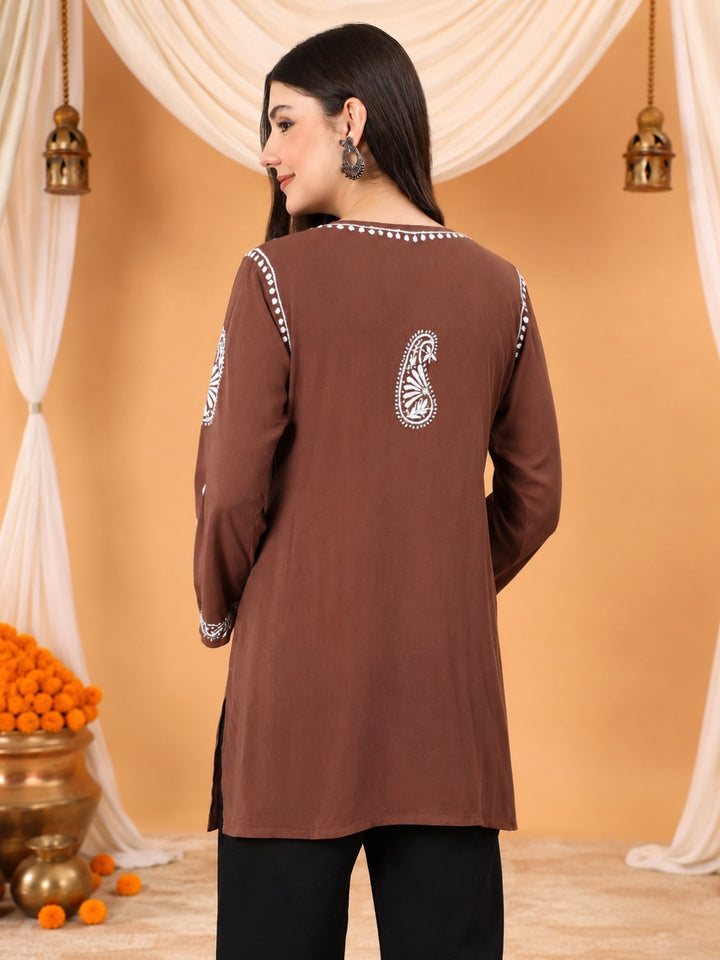 Tripti Modal Chikankari Short Kurti