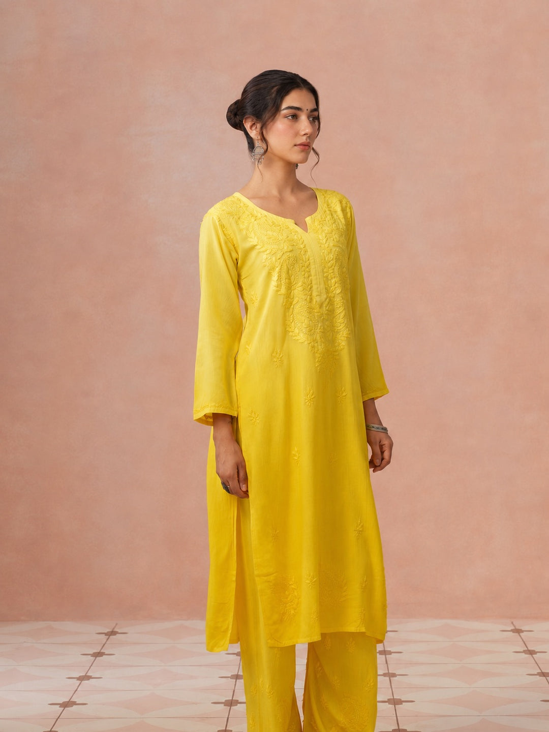 Arzoo Chikankari Ombre Rayon Co-ord Set