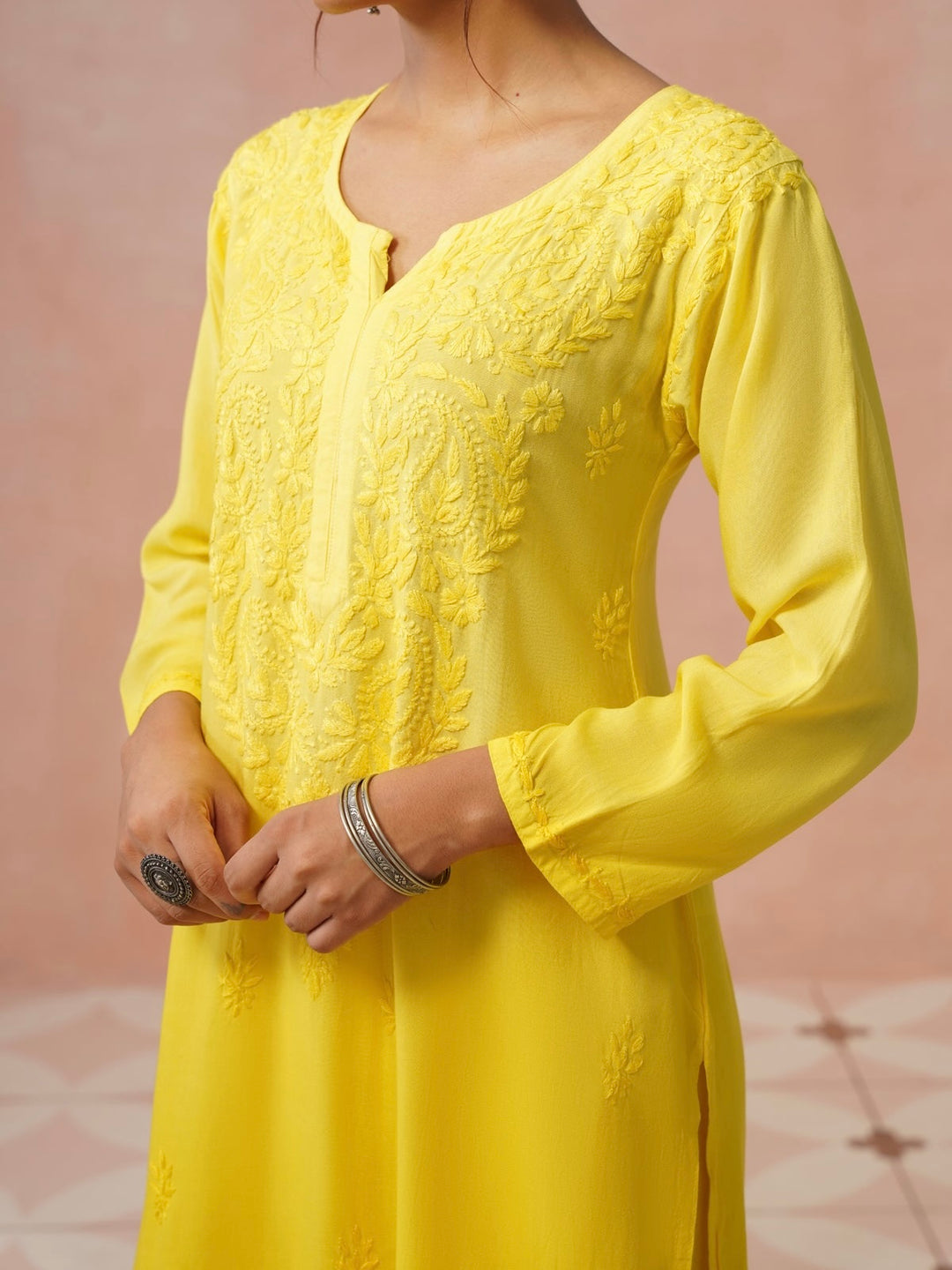 Arzoo Chikankari Ombre Rayon Co-ord Set