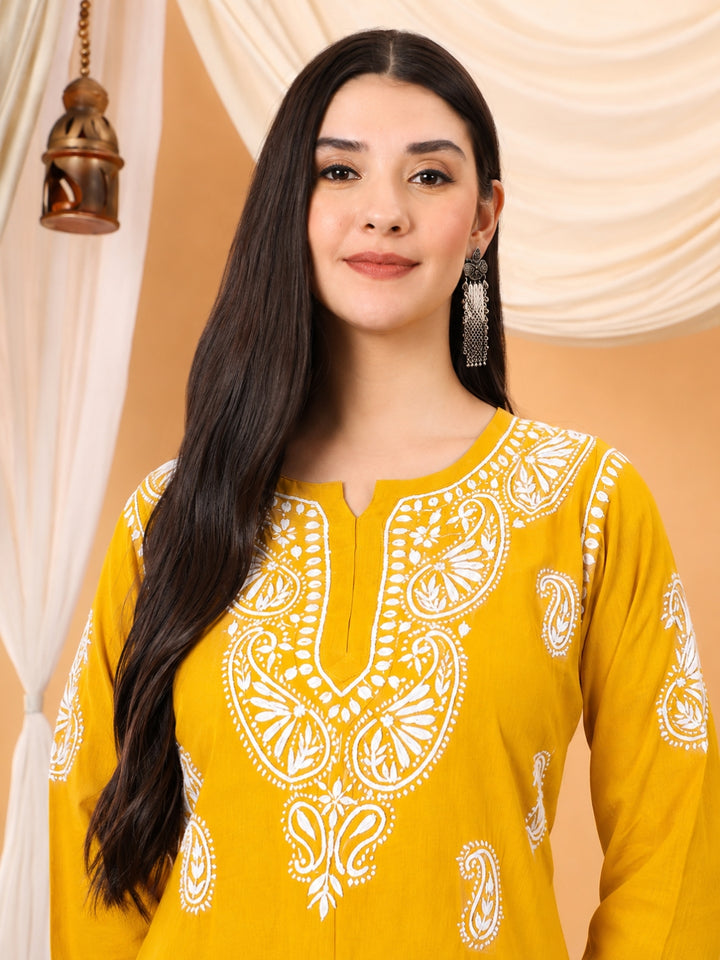 Tripti Modal Chikankari Short Kurti