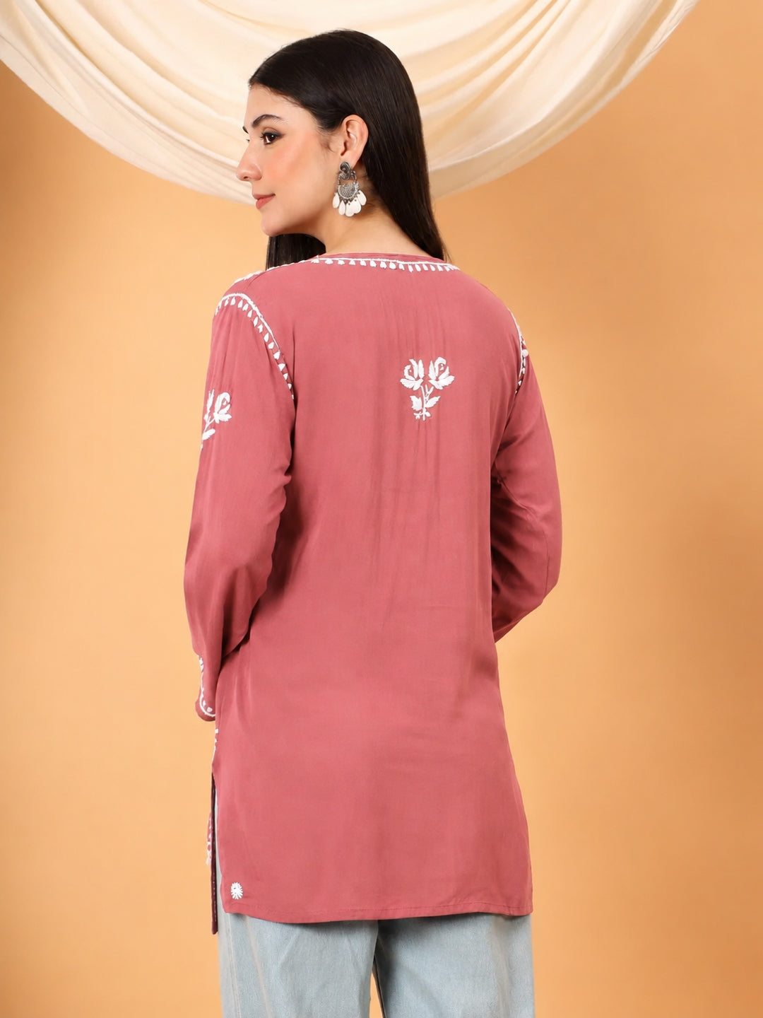 Alaya Modal Chikankari Short Kurti