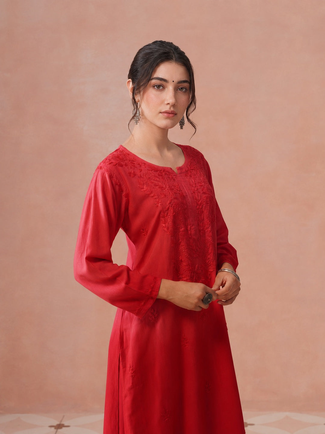 Arzoo Chikankari Ombre Rayon Co-ord Set