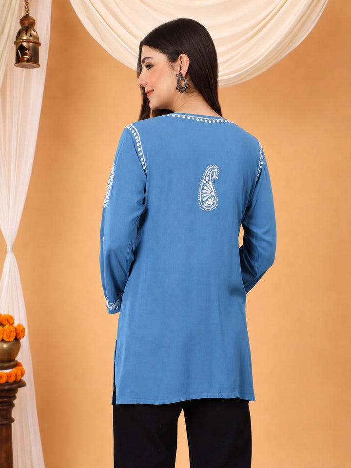 Tripti Modal Chikankari Short Kurti