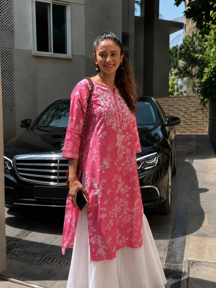 Zainab Chikankari Mulmul Straight Kurta