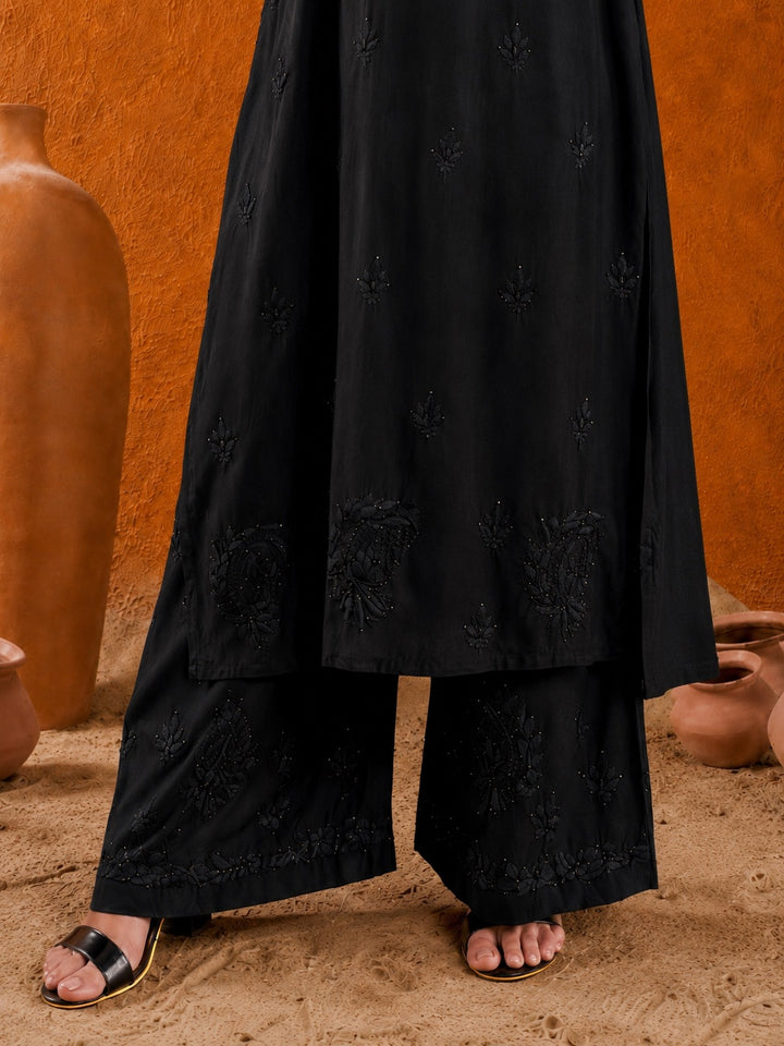 Avika Rayon Chikankari Mukaish Co-ord Set