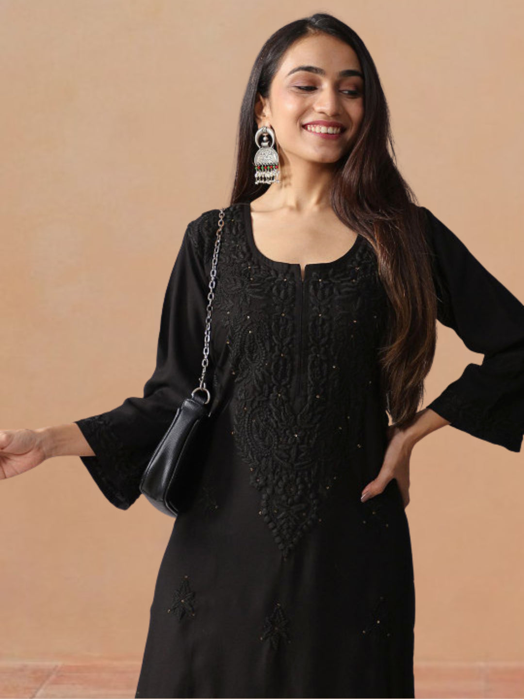 Avika Rayon Chikankari Mukaish Co-ord Set