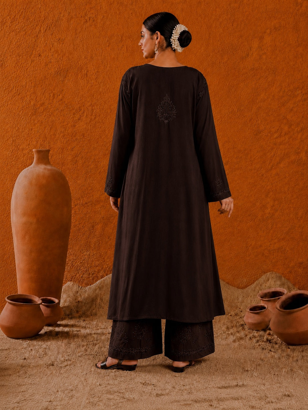 Avika Rayon Chikankari Mukaish Co-ord Set