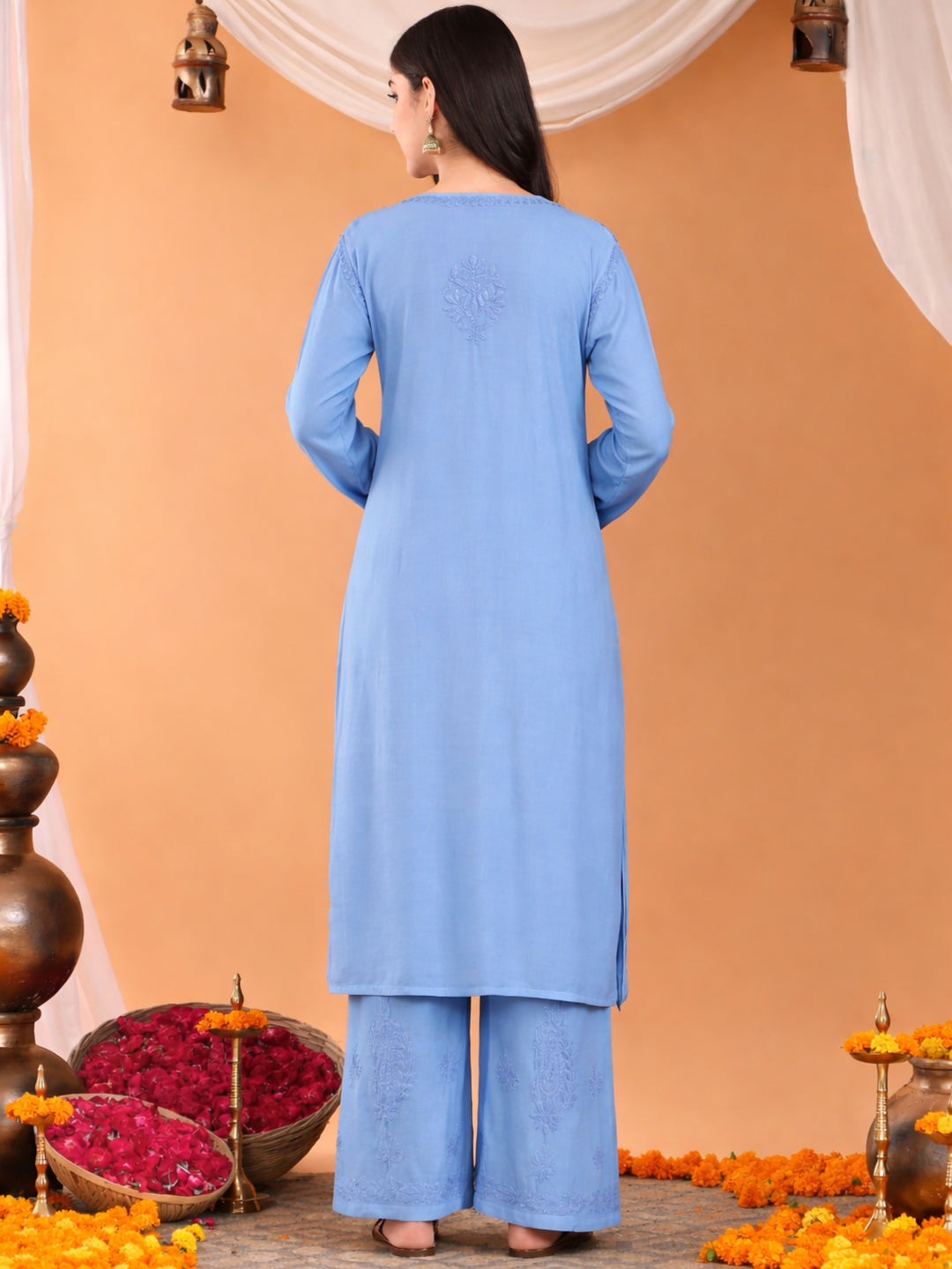Maryam Chikankari Rayon Co-ord Set