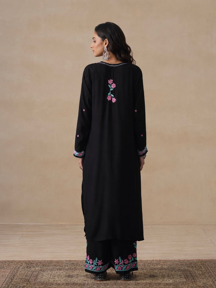 Gulab Rayon Chikankari Co-ord Set
