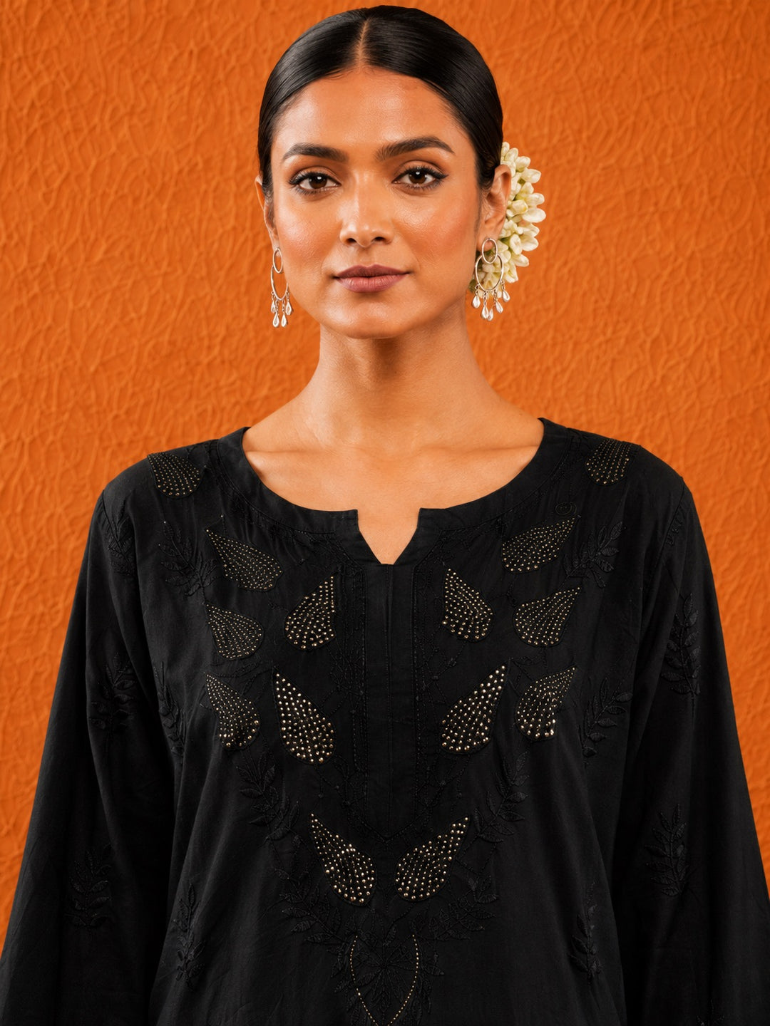 Karisma Chanderi Chikankari Mukaish Straight Kurta