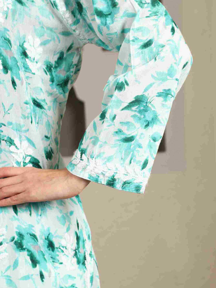 Bela Mulmul Chikankari Printed Co-ord Set