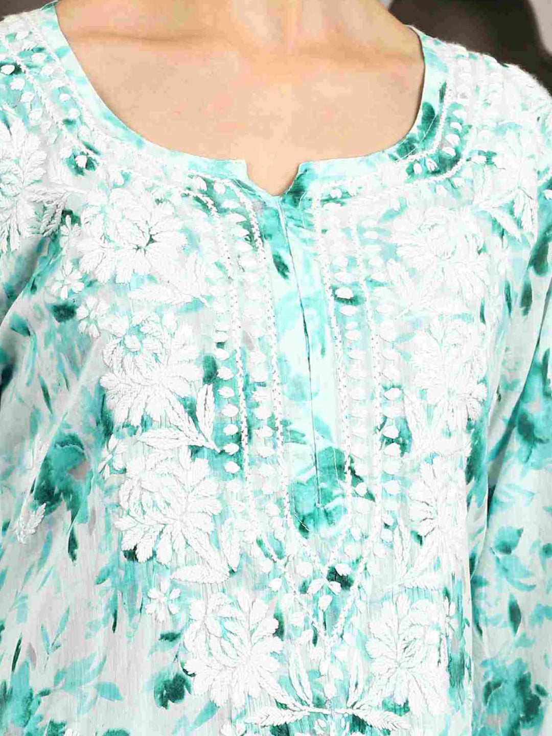 Bela Mulmul Chikankari Printed Co-ord Set