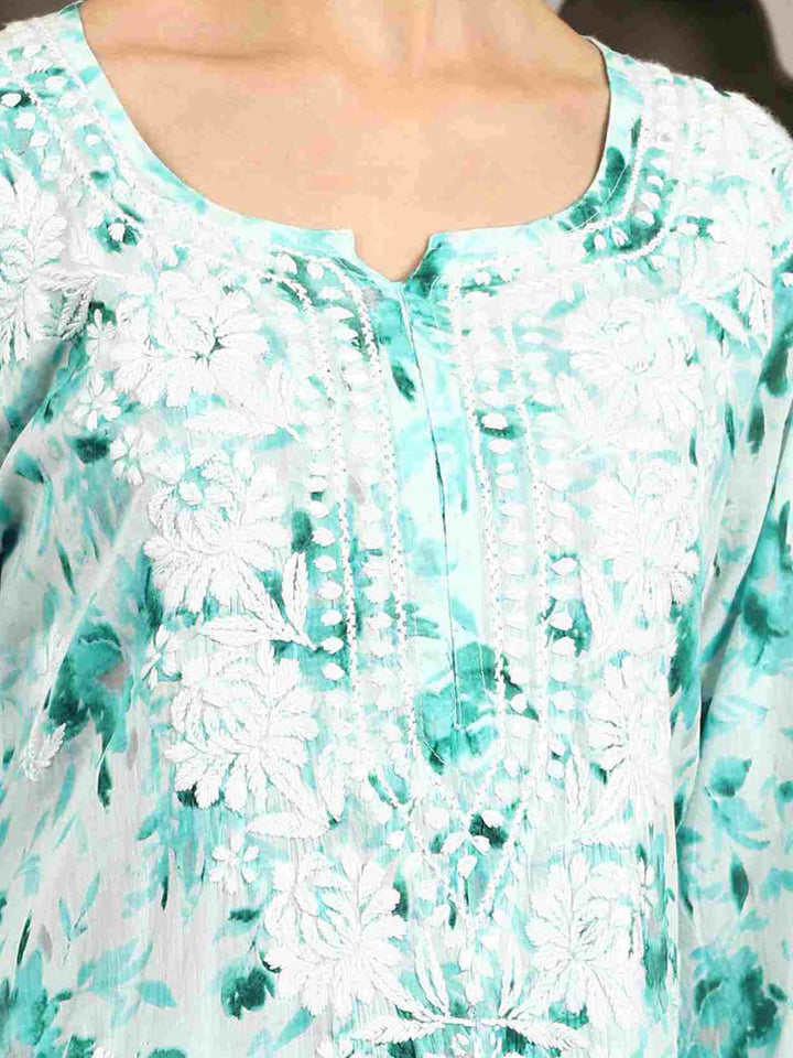 Bela Mulmul Chikankari Printed Co-ord Set