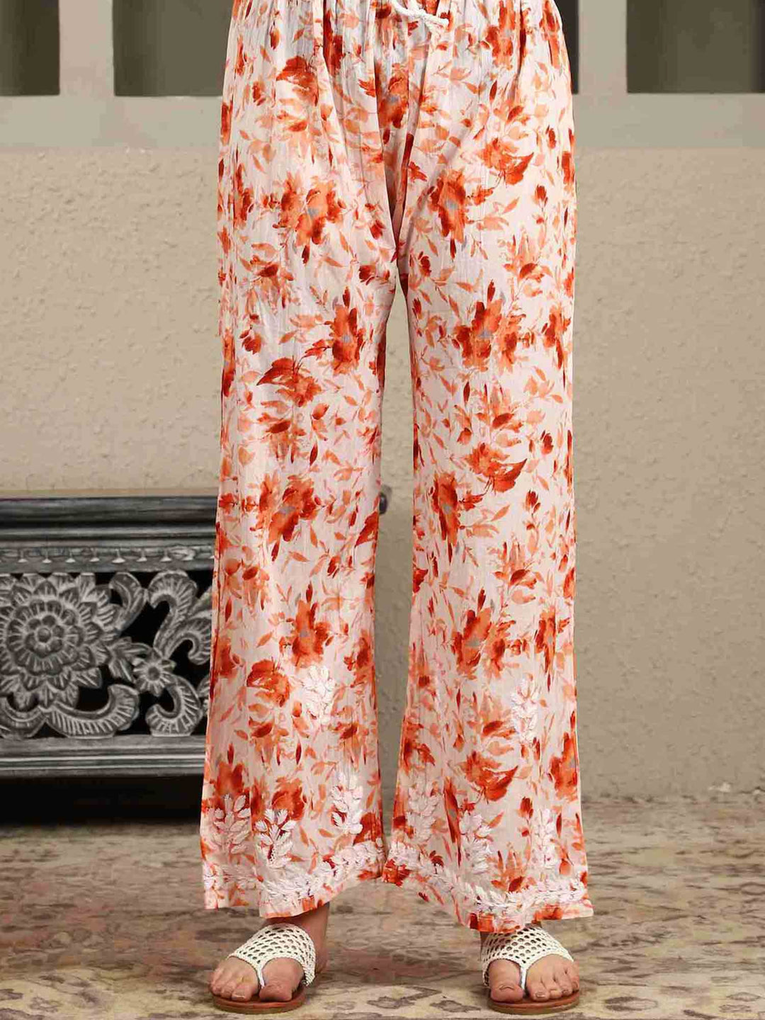 Bela Mulmul Chikankari Printed Co-ord Set