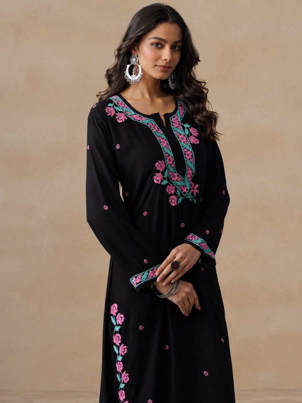 Gulab Rayon Chikankari Co-ord Set