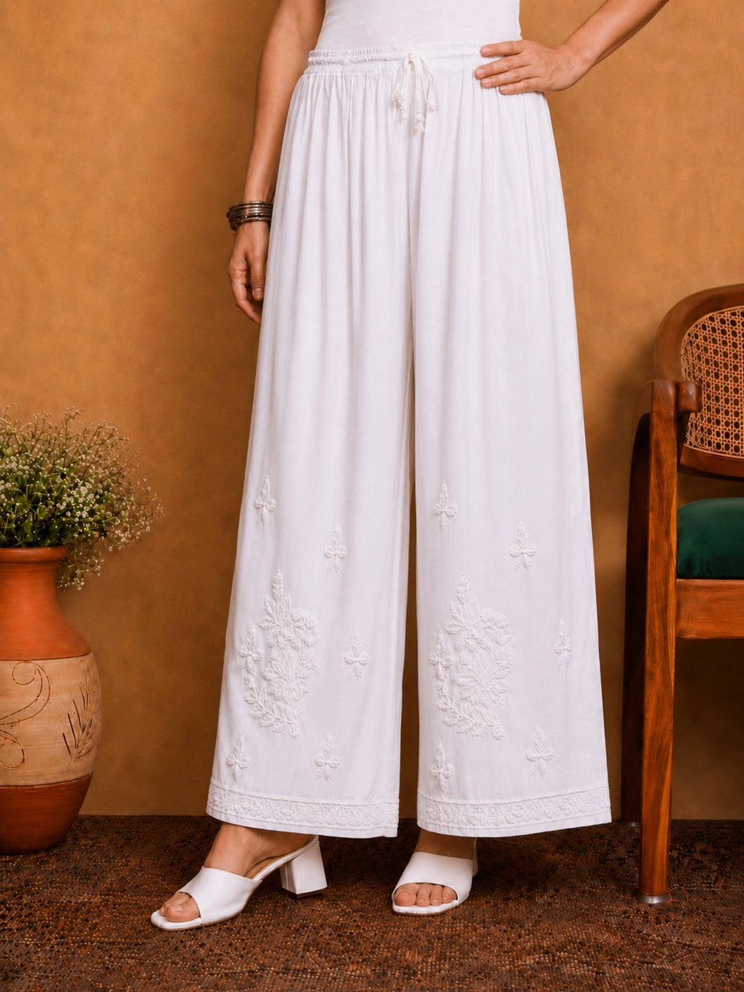 Nitu Chikankari Modal Palazzo