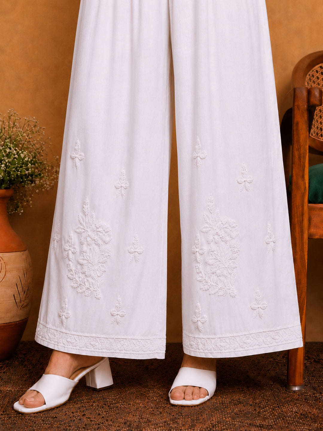 Nitu Chikankari Modal Palazzo
