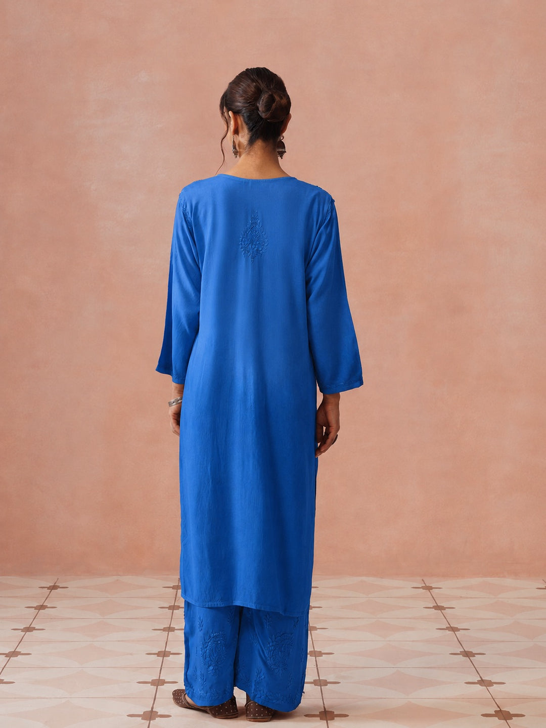 Arzoo Chikankari Ombre Rayon Co-ord Set
