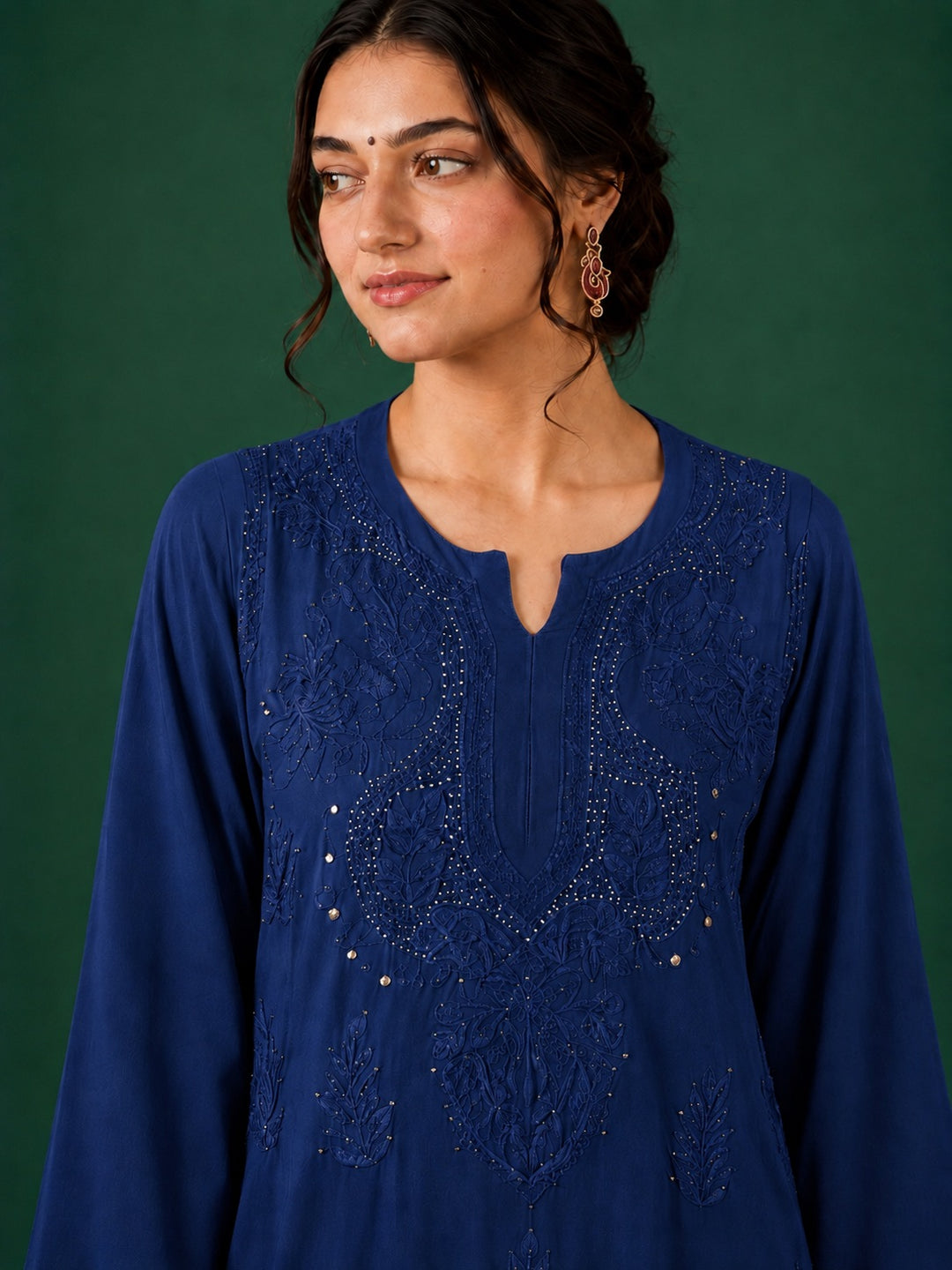 Jasmin Rayon Chikankari Mukaish Co-ord Set