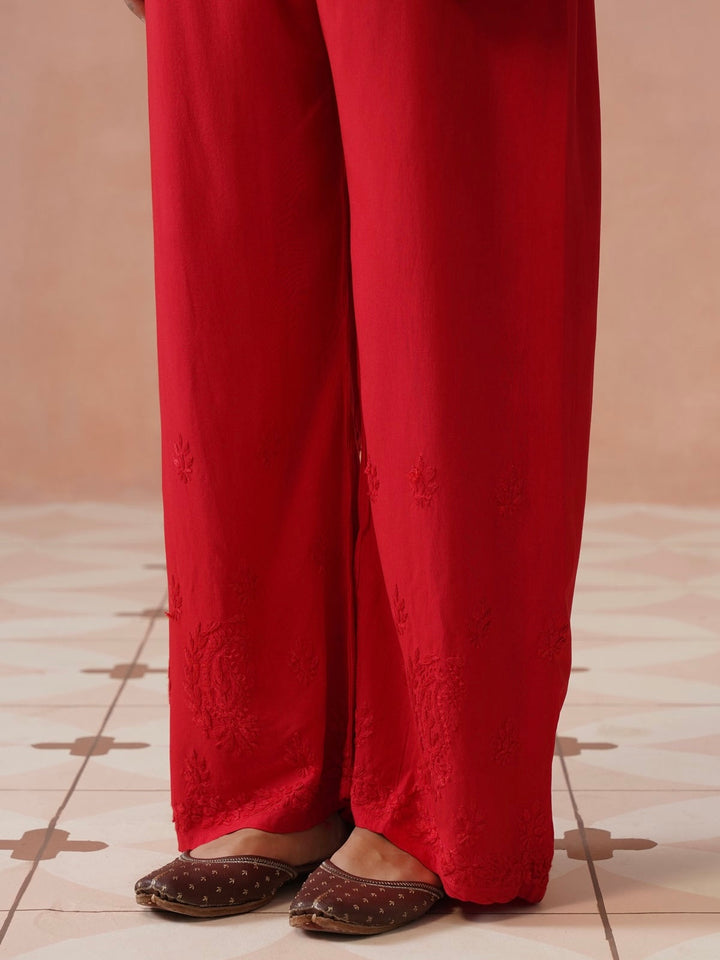 Arzoo Chikankari Ombre Rayon Co-ord Set