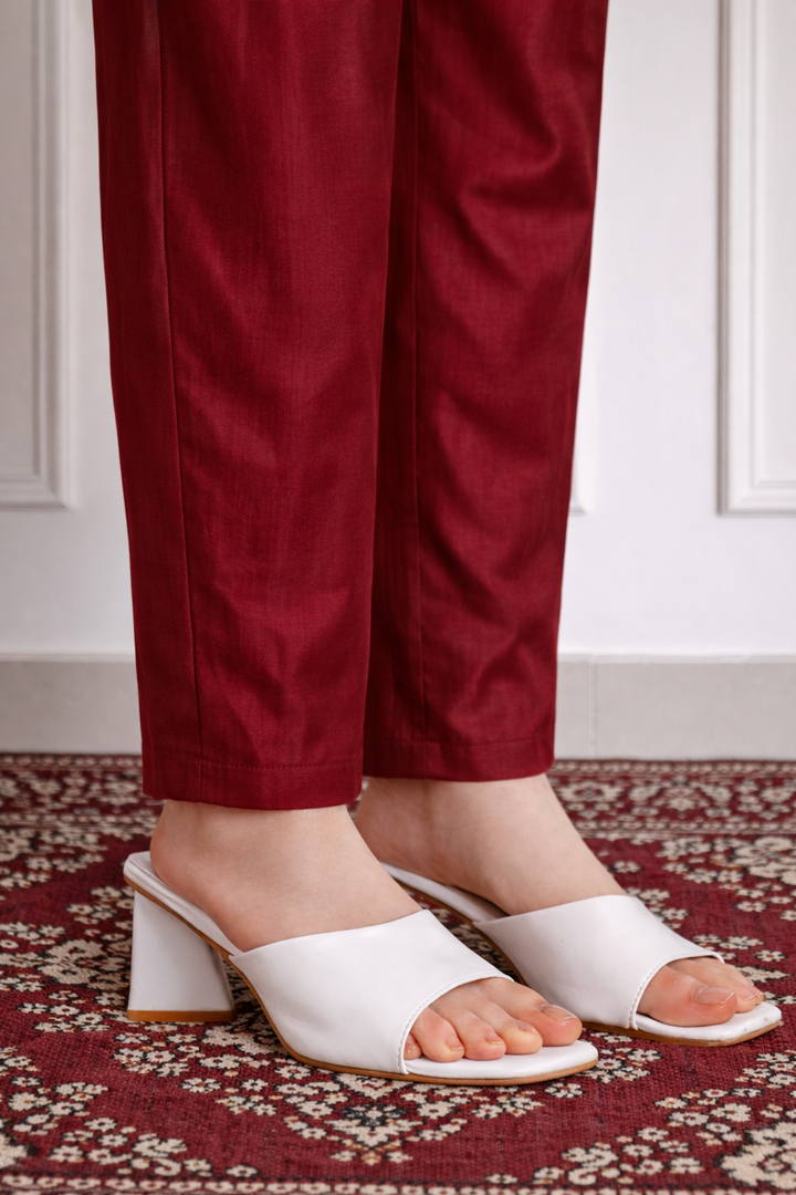 Kareena Solid Chanderi Straight Fit Pant