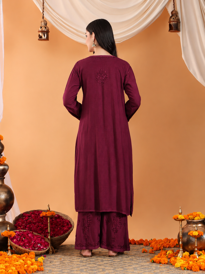 Mohini Chikankari Rayon Co-ord Set