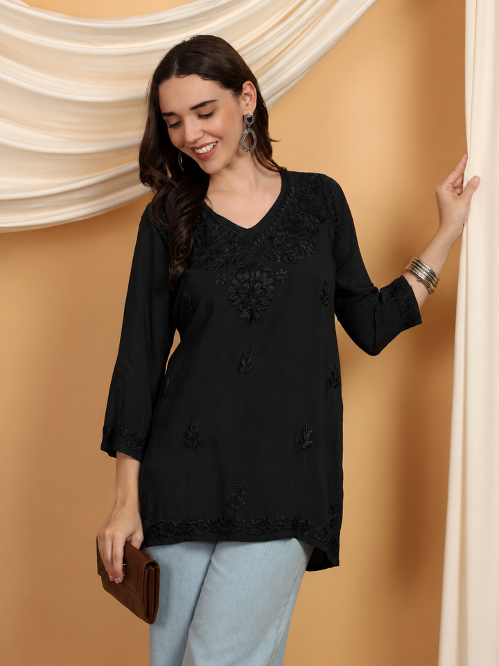 Mahika Chikankari Modal Short Kurti