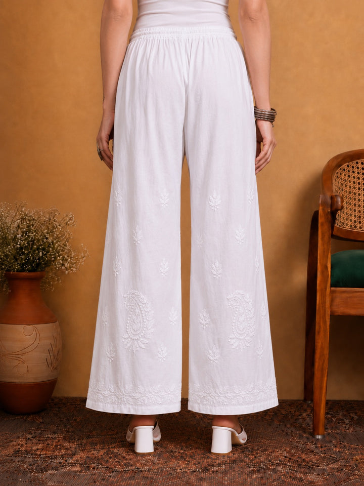Qala Chikankari Cotton Palazzo