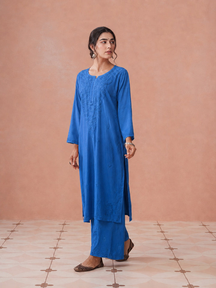 Arzoo Chikankari Ombre Rayon Co-ord Set