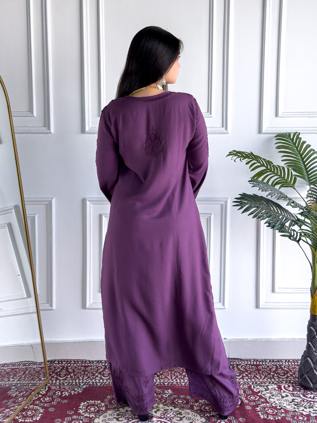 Faiza Chikankari Rayon Co-ord Set