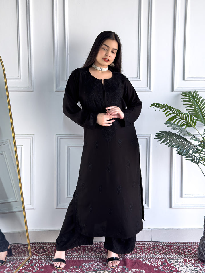 Faiza Chikankari Rayon Co-ord Set
