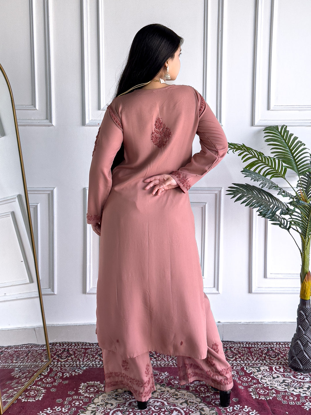 Faiza Chikankari Rayon Co-ord Set