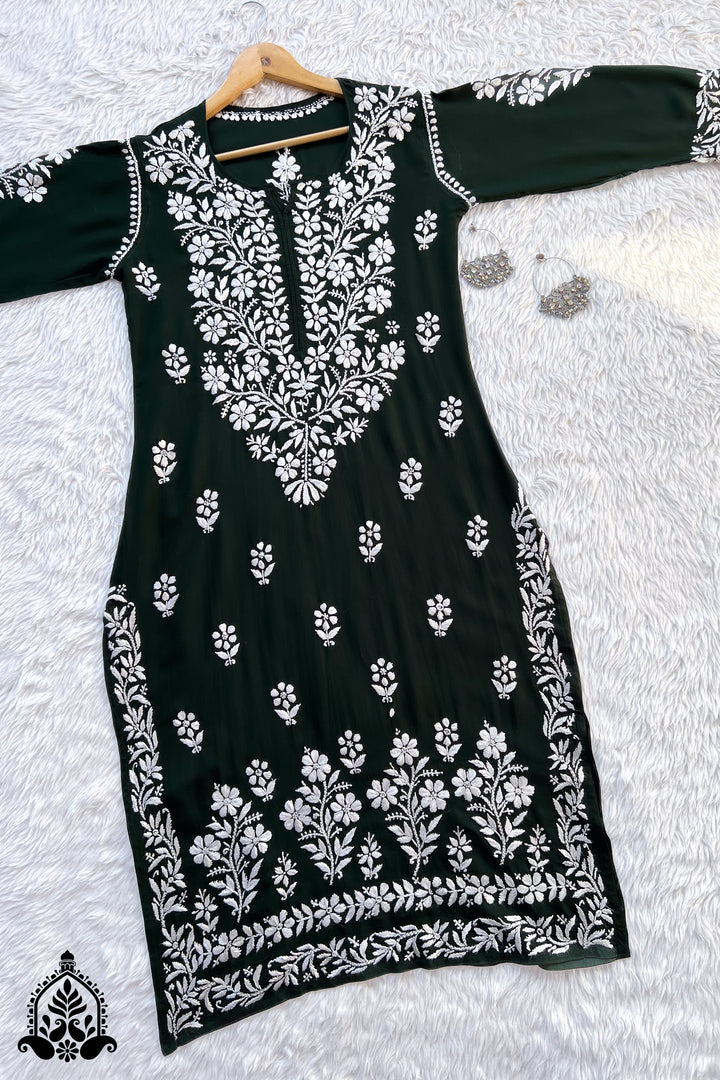 Bhumi Chikankari Premium Modal Straight Kurta