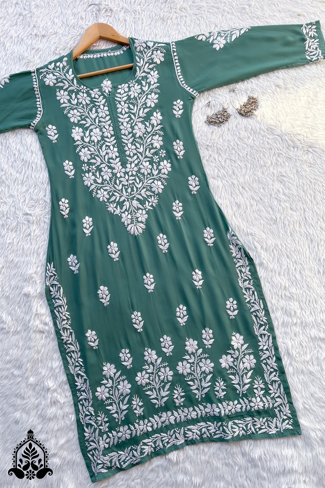 Bhumi Chikankari Premium Modal Straight Kurta