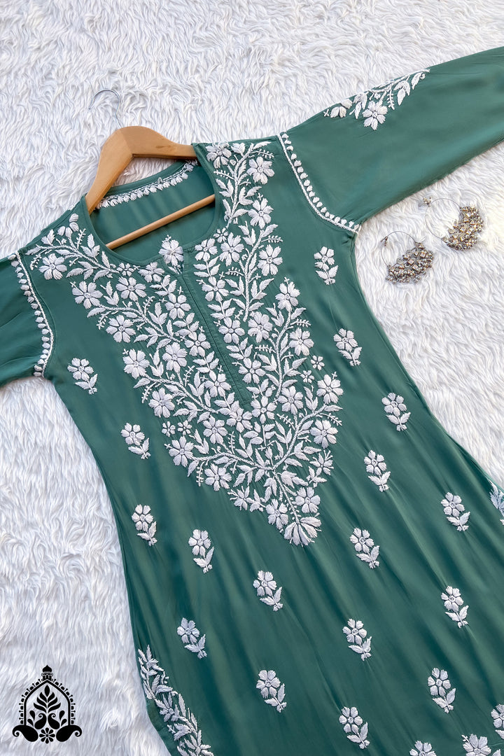 Bhumi Chikankari Premium Modal Straight Kurta