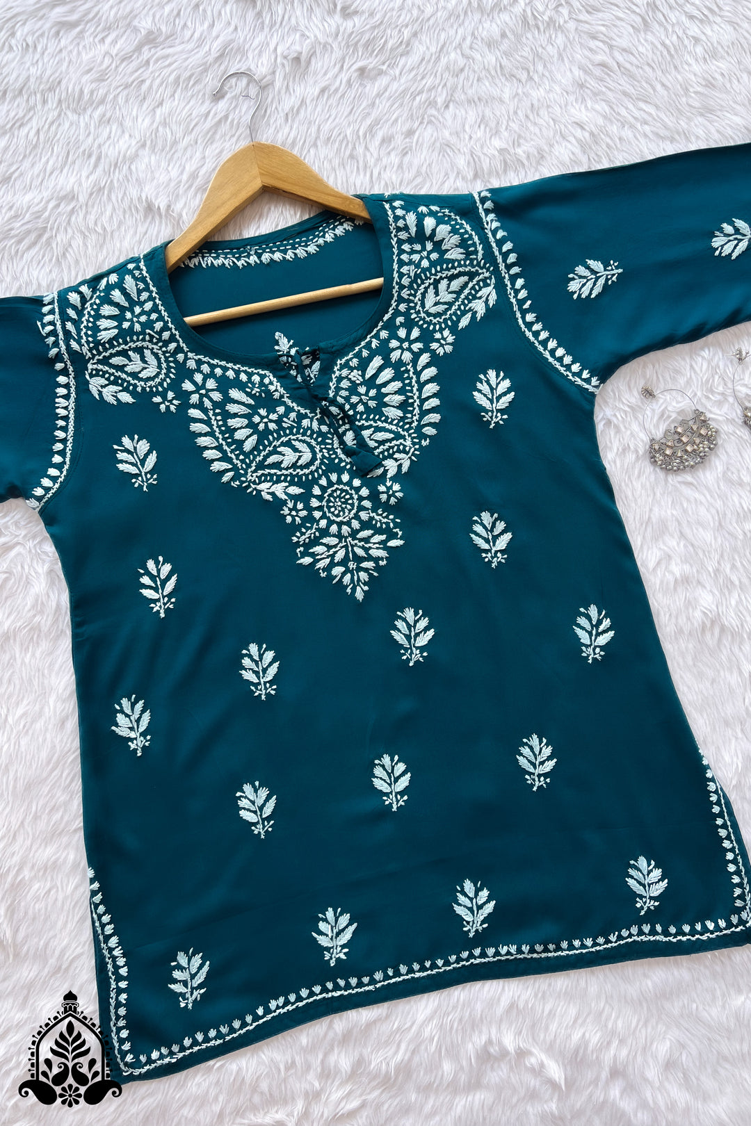 Gargi Chikankari Rayon Short Kurti