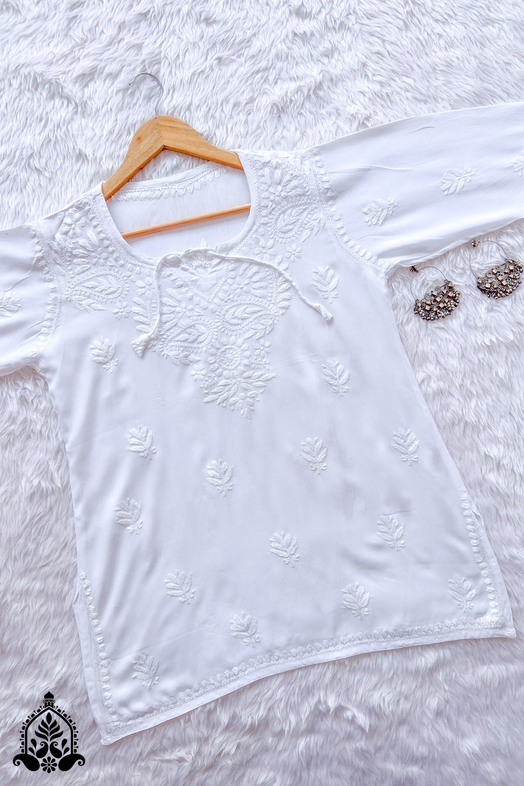 Gargi Chikankari Rayon Short Kurti