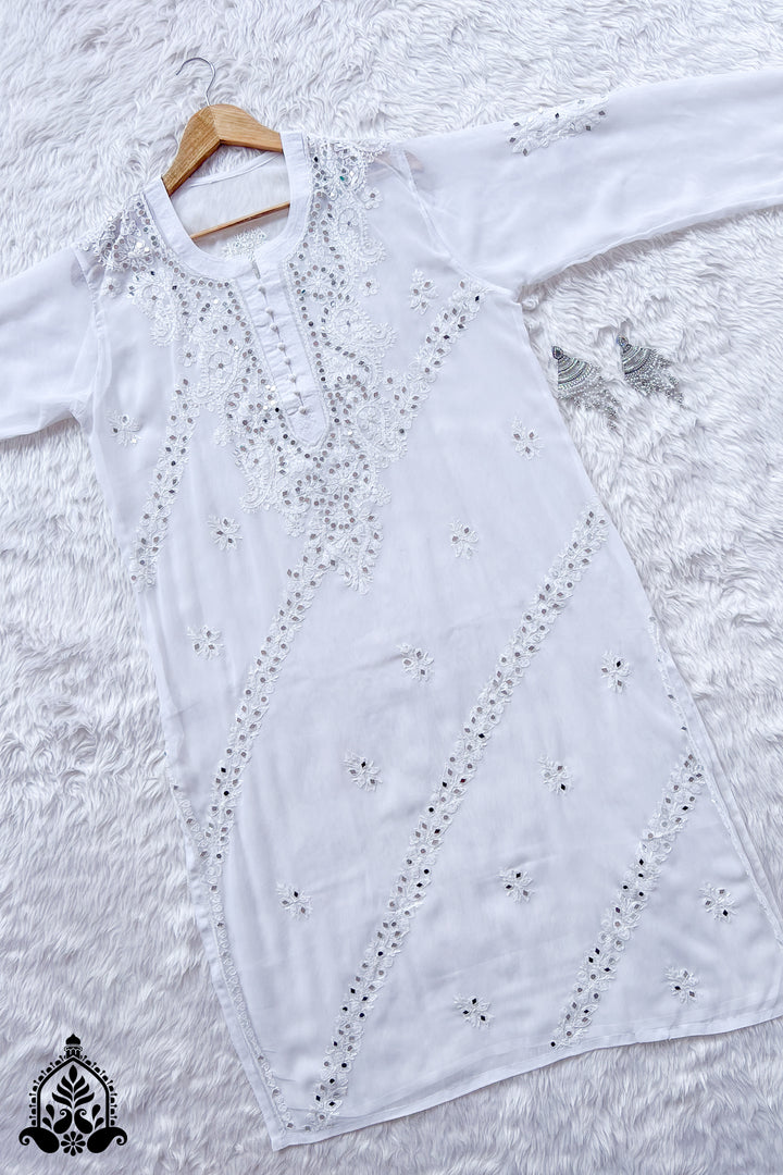 Divya Chikankari Mirror Co-ord Set