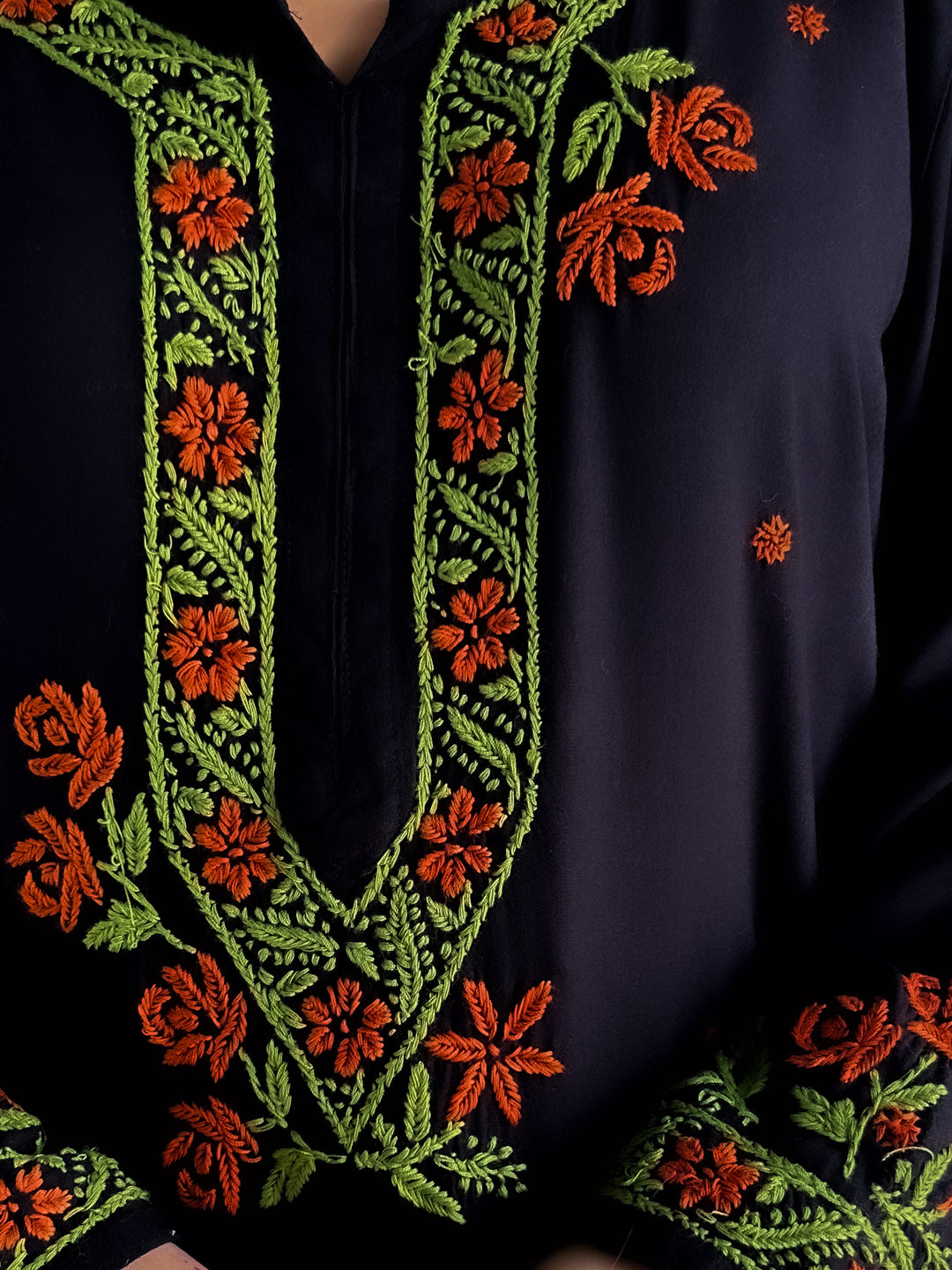 Hina Rayon Chikankari Rose Co-ord Set