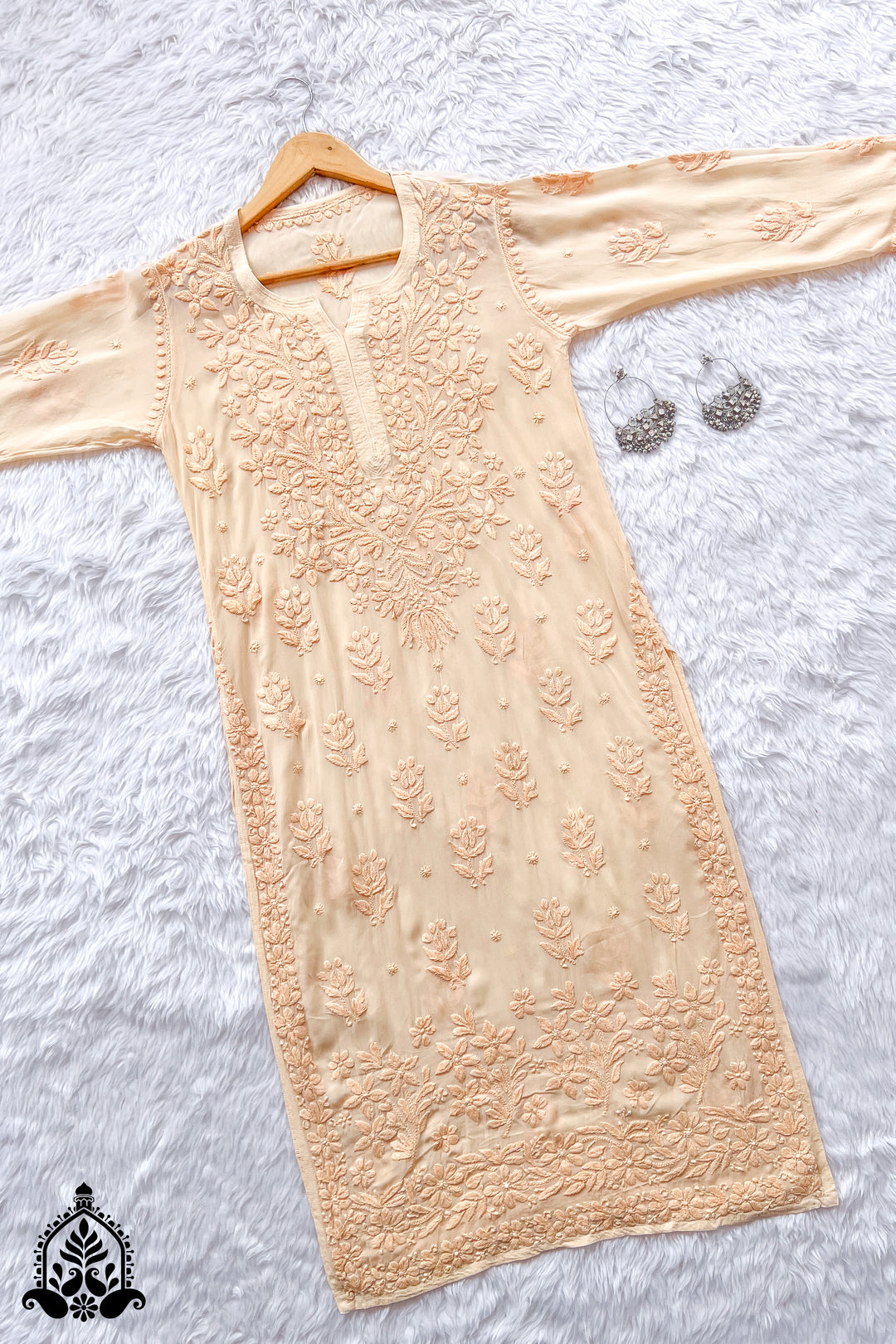 Suhana Premium Viscose Chikankari Straight Kurta